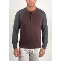 Tailor Vintage Mens Henley Shirt Large Raglan Long Sleeve Performance Fabric NEW - £28.92 GBP