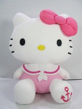 Hello Kitty Sanrio Pink Sailor Nautical Plush Stuffed Animal 11” W/Tags - £16.08 GBP