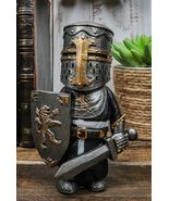 Chibi Medieval Knight Of The Cross Templar Crusader Armored Swordsman Fi... - $420.96 MXN