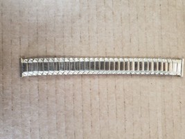 FOSTER GOLD  Stainless stretch Band 1970s Vintage Watch Band W120 - £43.36 GBP