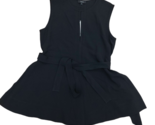 THEORY Womens Tunic Rosina Crepe Desza Solid Black Size M H0509521 - £88.25 GBP