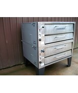 STONE PIZZA OVENS COMMERCIAL  BAKERS PRIDE 351 NATURAL DECK GAS DOUBLE N... - $3,955.05