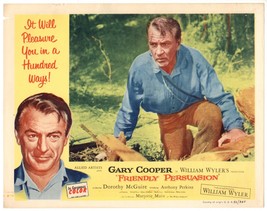 *William Wyler&#39;s Friendly Persuasion (1956) Gary Cooper Crouches In Wilderness - £51.95 GBP