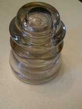 005 Vintage Industrial Whitall Tatum No1 Clear Glass  Insulators Steampunk - £7.90 GBP