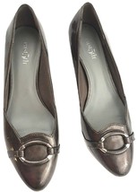 EAST 5th Womens size 7.5 Brown Patent Slip-on Classics Heels Shoes Qualite - £9.36 GBP