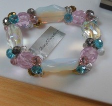 Best of Everything Multi-color Glass/Crystal Stretch Bracelet - £14.15 GBP