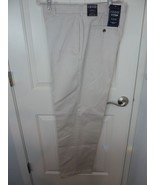 Izod Golf SportFlex Pants Men 36x34 off white  Flat Front no wrinkle met... - $550.29 MXN