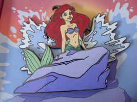 Disney Trading Pins Little Mermaid Ariel on Rock Sliding Jumbo - £36.92 GBP