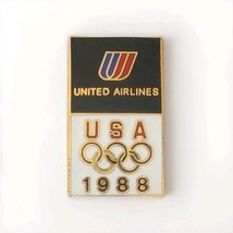 United Airlines 1988 United States Olympics Collectible Pin Souvenir Tou... - $448.33 MXN