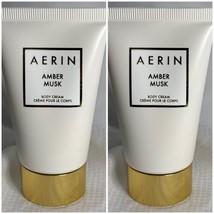 2 X Estee Lauder Aerin AMBER MUSK Body Cream Crème 1oz/30mlEa =2oz NWOB ... - £21.39 GBP