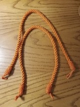 Set of 2 orange Drapery Tie Back Ropes - $6.79