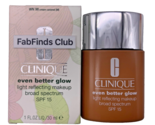 Clinique Even Better Glow Light Reflecting Makeup WN 98 Cream Caramel Fu... - £11.79 GBP