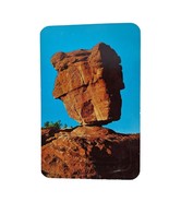 Postcard Famous Balanced Rock Garden Of The Gods Pikes Peak Colorado Chrome - $6.80 CAD