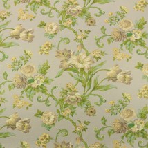 3 Park Isarda Grass Green Taupe Large Floral Vine Multiuse Fabric By Yard 54&quot;W - £9.27 GBP