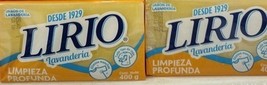 4X LIRIO LAUNDRY SOAP BARS ( JABON DE LAVANDERIA ) - 4 BIG BARS OF 400g ... - $36.15 CAD