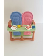 Fisher-Price Loving Family Dollhouse Blue &amp; Pink Twin Baby Double High C... - £7.14 GBP