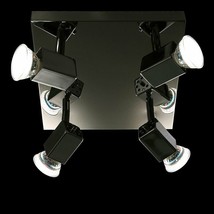 Elegant 4 light modern square spotlight in polished chrome by Endon Lighting - £26.40 GBP
