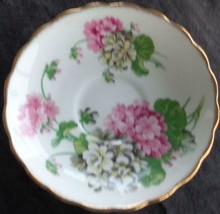 Vintage Rosina Bone China Saucer - Vgc - England - Beautiful Floral Pattern - £9.36 GBP