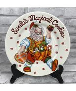 Sakura Santa's Magical Cookies Plate Vintage Stoneware Christmas Holiday... - $15.32