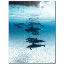 Dolphin Ceramic Tile Wall Mural Kitchen Backsplash Bathroom Shower P500523 - £94.51 GBP+
