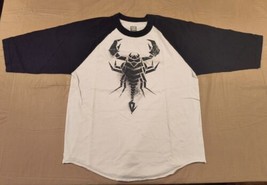 WWE Sting Scorpion Shirt with 3/4 Length Sleeves, Size Large, Vintage 2015 - £15.46 GBP