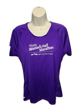 2018 New Balance NYRR Shape Half Marathon Womens Large Purple Jersey - £13.99 GBP