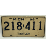 1966 Michigan License Plate #218 411 - $15.75 CAD