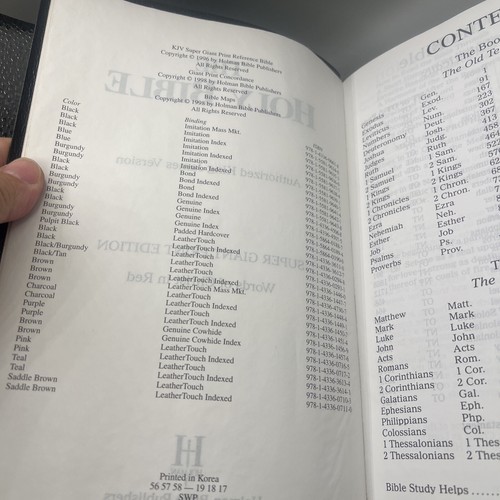The Holy Bible kJV  Super Giant Print Edition 2017 Holman Item image 6