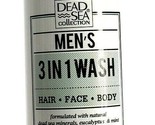 1 Dead Sea Men&#39;s 3 in 1 Wash Hair Face Body Eucalyptus Mint Hydrate 33.8 oz - £14.90 GBP