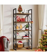 In A Rustic Brown Finish, The Yitahome 5-Tier Bookshelf Is An Artsy, 0016). - €66,49 EUR