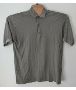 Bobby Jones Collection Mens Golf Polo Shirt Sz XL Black Striped - $23.02 CAD