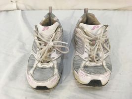 Womens Prospirit White Pink Running Lace Up 8 Cross Country Athletic Shoes - $8.63