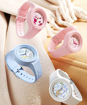 Hello Kitty Girl Watch Luminous Glow Digital Wrist 30m Waterproof Silico... - £19.65 GBP