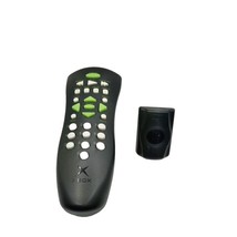 Microsoft XBOX Original Black DVD Remote Control W/ Dongle X08-25837-002... - $11.65