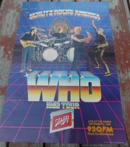 The Who Vintage Poster Milwaukee Arena 1982 Tour Schlitz Rocks America 30*20 Inc - £70.75 GBP