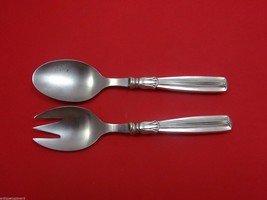 Lotus by W&amp;S Sorensen Sterling Silver Salad Serving Set 2pc HHWS  Small 7&quot; - $187.11