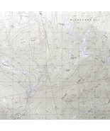 Map Foster Ridge Maine 1989 Topographic Geo Survey 1:24000 27 x 22&quot; TOPO4 - $44.99
