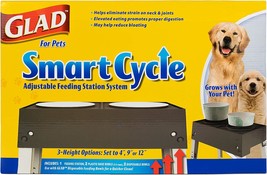 Glad For Pets Smart Cycle Adjustable Feeding Station System | Elevated Dog Bowl - $45.94