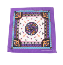 Vintage 80s Colorful Southwestern Indian All Over Print Bandana Handkerchief USA - £23.77 GBP