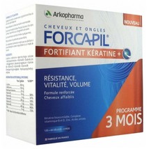 Arkopharma Forcapil Fortifying Keratin+ 3 Months Program 120 + 60 Capsul... - £46.60 GBP