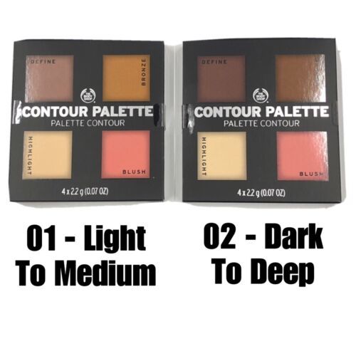 the body shop contour palette ~ choose your shade light / medium or dark / deep