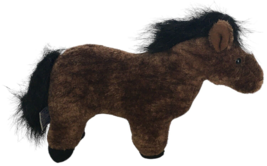Aurora Horse Stuffed Animal Small Plush Toy Brown and Black 8 inches - £7.98 GBP