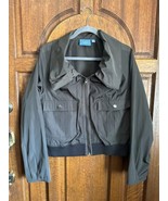 Simply Vera Vera Wang Crop Utility Bomber Jacket Green XL - $35.90 CAD