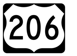 US Route 206 Sticker R2142 Highway Sign Road Sign - $1.45+