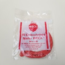 10 Einkochringe Marke WECK 94 X 108 Canning seals New Open Package - $8.90