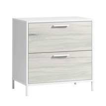 Off White &amp; Gray Lateral File Cabinet: Modern Office Storage - $2,180.68 MXN