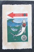 Beverly Hills Hotel Shark Print By Fairchild Paris LE 15/50 - £118.59 GBP