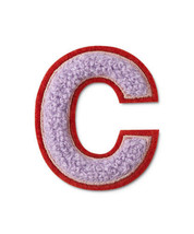 Printworks Unisex A Fluffy Letter Patch Stickers, One Size, Purple/Red - £19.12 GBP