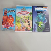 Childrens VHS Tape Lot Scooby Doo Monsters Inc Baby Looney Tunes EggsTraordinary - £11.93 GBP