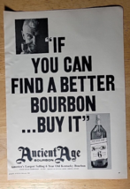 Vintage Ad Ancient Age 6 Year Old Kentucky Bourbon 86 Proof &#39;Find A Bett... - £6.78 GBP